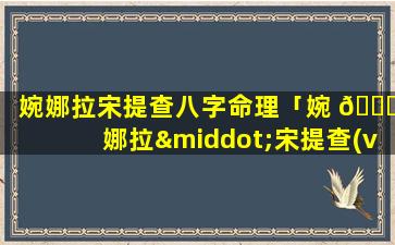 婉娜拉宋提查八字命理「婉 🐒 娜拉·宋提查(vill)」